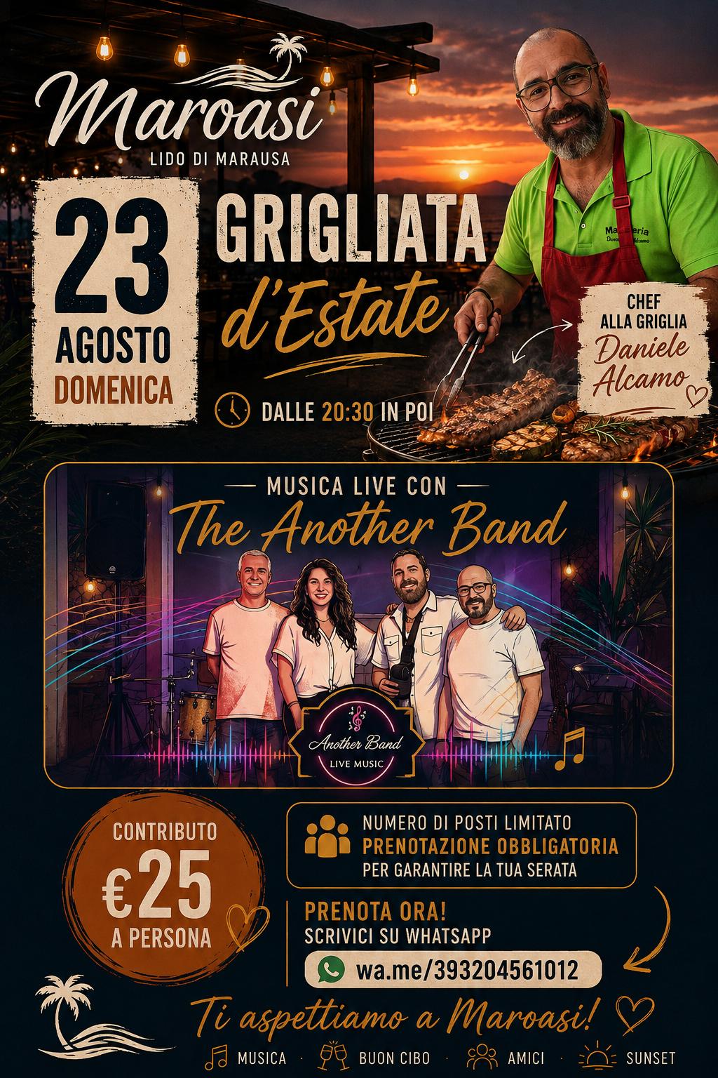 Grigliata d'Estate<br><span style='color: #ec167f;'>**Chef alla griglia Daniele Alcamo**</span>